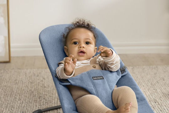 BabyBjorn Manual Baby Relax Bliss Woven Melange, Blue for Child up to 13kg