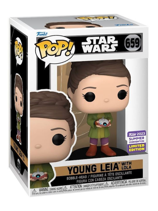 Funko Pop! Movies: Star Wars: Obi-wan Kenoby - Young Leia With Lola Bobble-Head Limited Edition