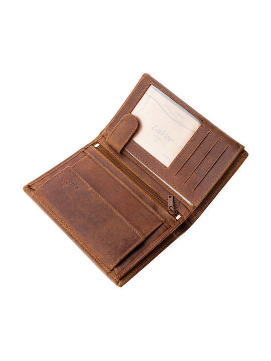 Leather Men's Wallet with RFID Cognac
