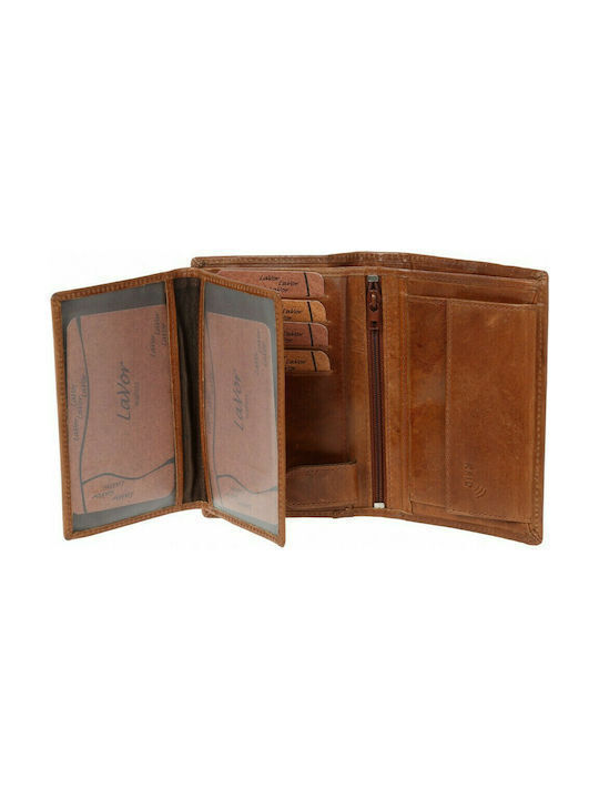 Leather Men's Wallet with RFID Cognac