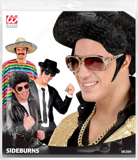 Schnurrbart / Bart für Karneval in Schwarz Farbe 1Stück