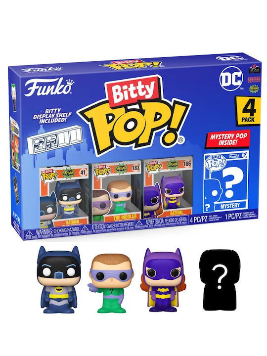 Dc Bitty Pop 4 Pack 2.5cm Batman Adam West