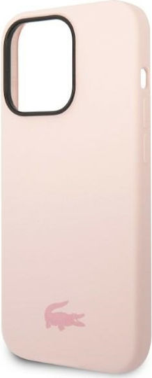Lacoste Silicone Silicone Back Cover Σιλικόνης Light Pink (iPhone 14 Pro Max)
