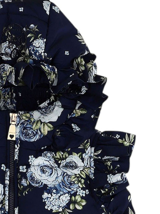 Kids' Casual Jacket Sleeveless with Hood Navy Blue