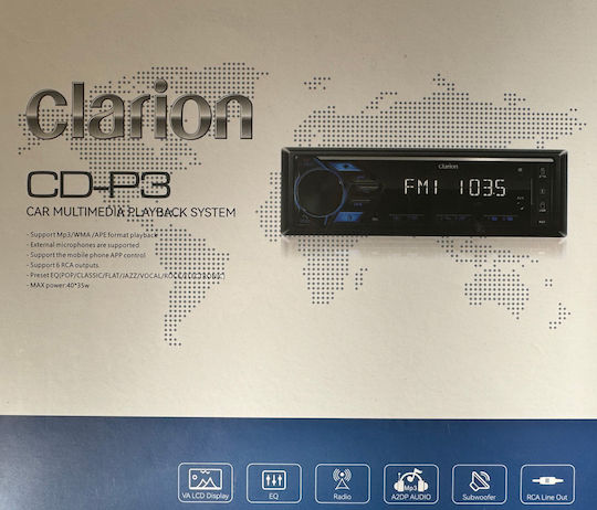 Clarion Ραδιόφωνο Αυτοκινήτου 1 DIN (Bluetooth/USB)