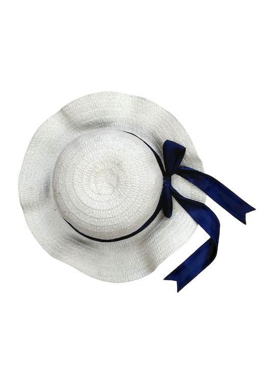 Domina Kids' Hat Straw White