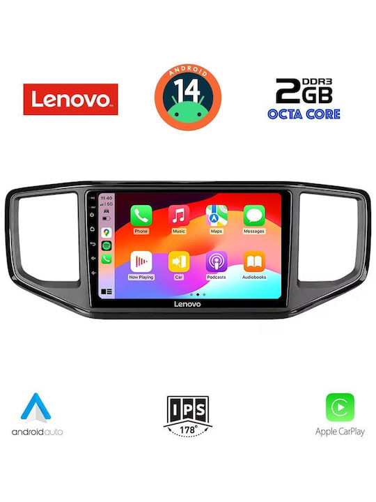 Lenovo Auto-Audiosystem für Volkswagen Amarok 2017-2022 (Bluetooth/USB/AUX/WiFi/GPS/Apple-Carplay/Android-Auto) mit Touchscreen 9"