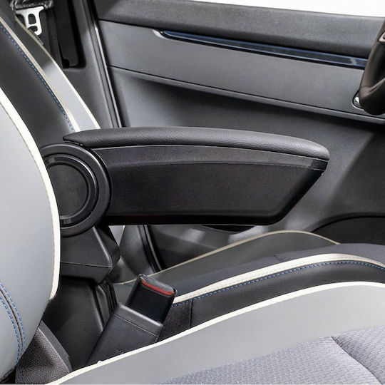 Rati Armster Car Leather Armrest for Opel Corsa Black
