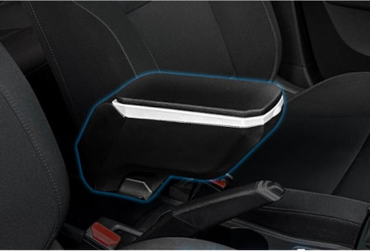 S-dizayn Car Leather Armrest for Dacia Sandero Black