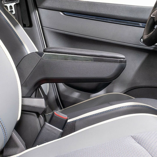 Rati Armster S Car PU Armrest for Ford Fiesta 09/2005-2012 Black