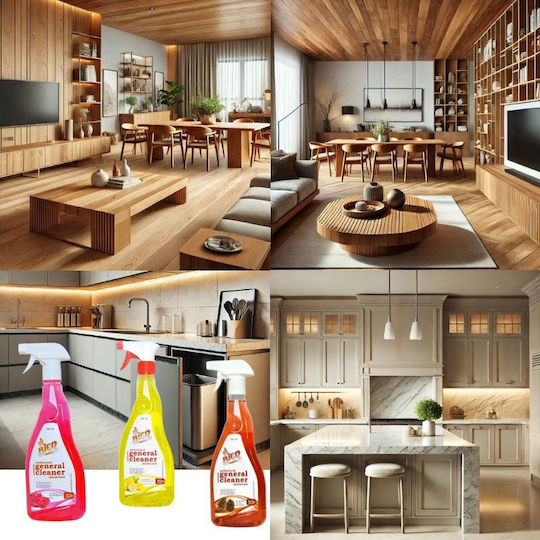 Spray Καθαριστικό Γενικής Χρήσης & Απολύμανσης 4 In 1 Lemon
