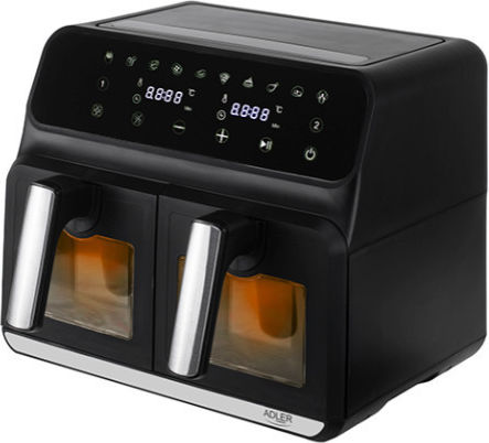 Adler Air Fryer με Διπλό Αποσπώμενο Κάδο 8lt Μαύρο AD 6315