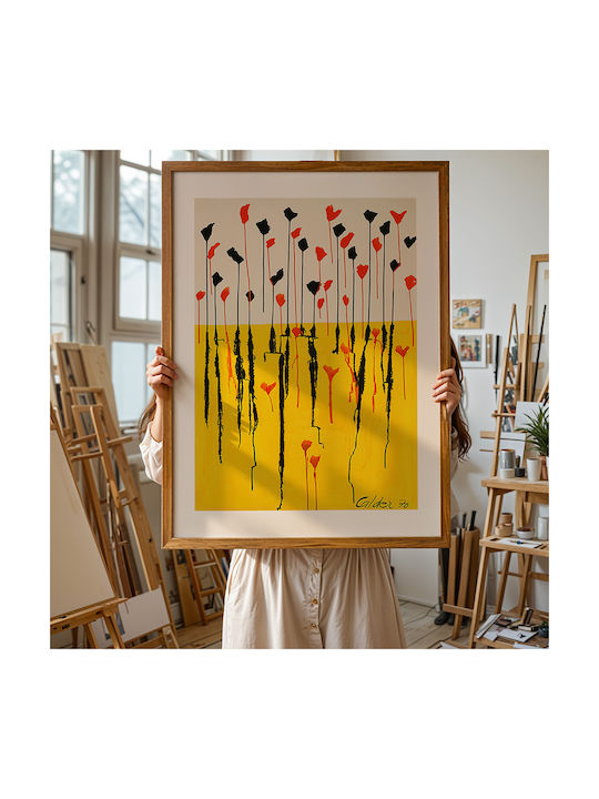 Плакат Calder Drops Art120 21см X 30см Бяла Рамка PVC 18x24