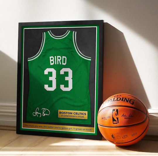 Poster Nba Boston Celtics Lb Snk047 21cm X 30cm Λευκό Κάδρο Pvc 18x24