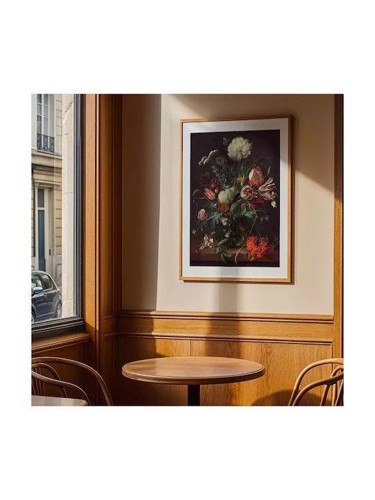 Poster Vase Flowers Jan Davidsz De Heem Pst099 21cm X 30cm Λευκό Κάδρο Pvc 18x24