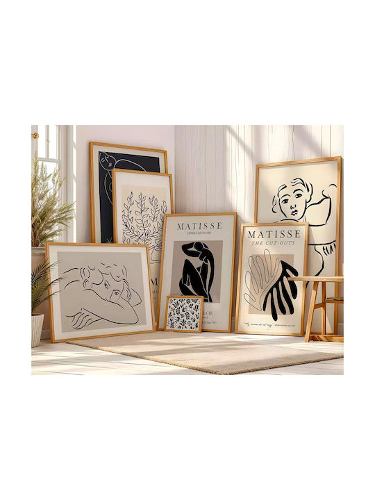 Poster Matisse Cut-Outs Art049 21cm X 30cm White PVC Frame 18x24