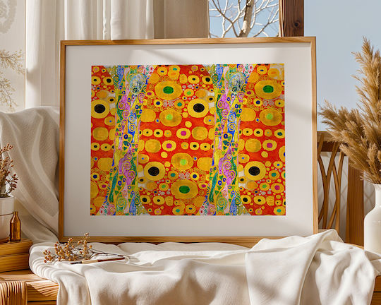 Poster Gustav Klimt Hope Details Art150 21cm X 30cm Λευκό Κάδρο Pvc 18x24