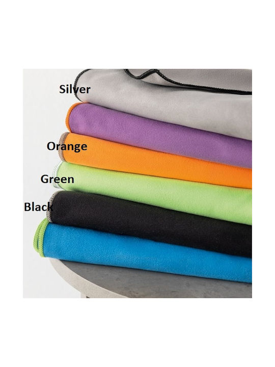 Palamaiki Active Microfiber Black Gym Towel 90x160cm
