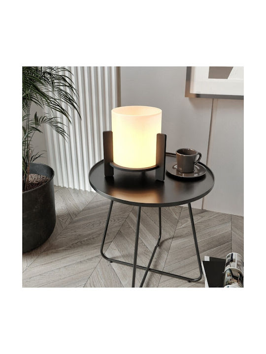 Megapap Pine Wood Table Lamp for Socket E27 with Green Shade and Base