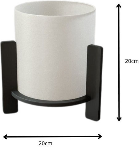 Megapap Pine Wood Table Lamp for Socket E27 with Green Shade and Base