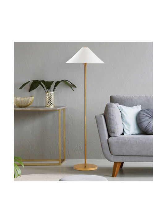 Megapap Cansu Lampa de podea Î150xL46cm. cu Soclu pentru Bec E27 Alb