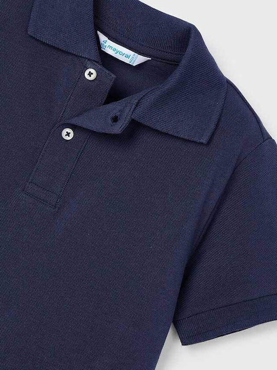 Παιδικό Polo Κοντομάνικο Μπλε Basic