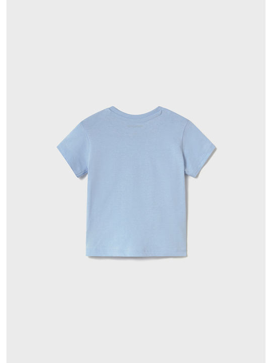 Mayoral Children's Blouse Short Sleeve Blue Light