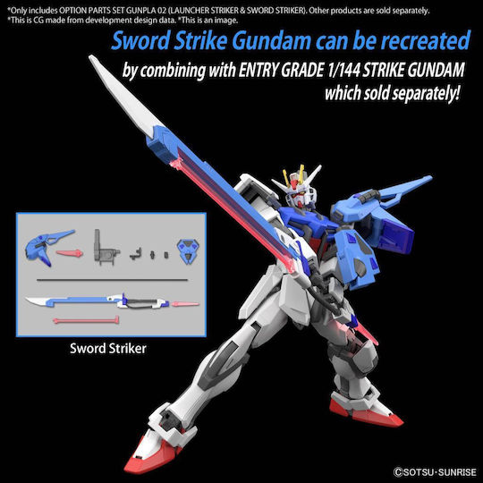 Gundam Option Parts Set Gunpla 2 Launchers Swords Striker Model Kit