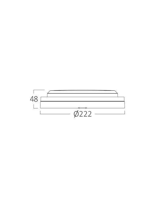 Braytron Επιτοίχια Χελώνα Εξωτερική LED IP65 18W με Ρυθμιζόμενο Λευκό Φως