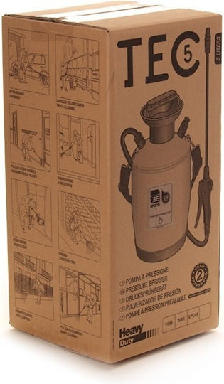 Epoca TEC 5 Ψεκαστήρας Προπιέσεως με Χωρητικότητα 6lt σε Κόκκινο χρώμα