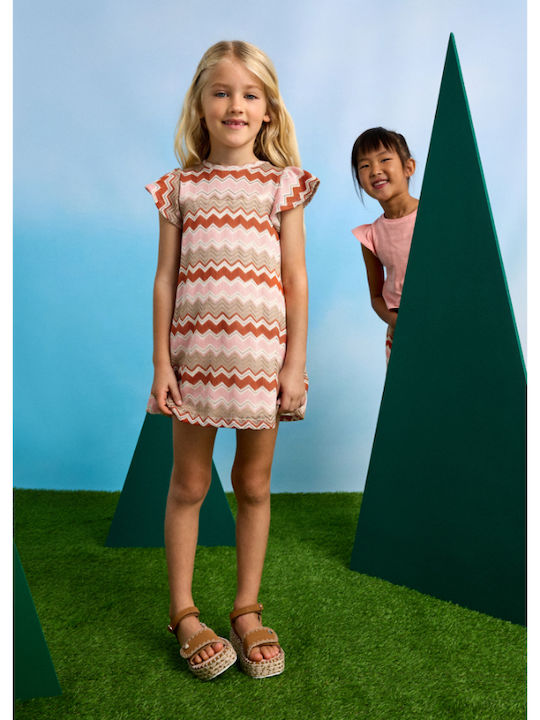 Children's Dress Short Sleeve Knitted Somon
