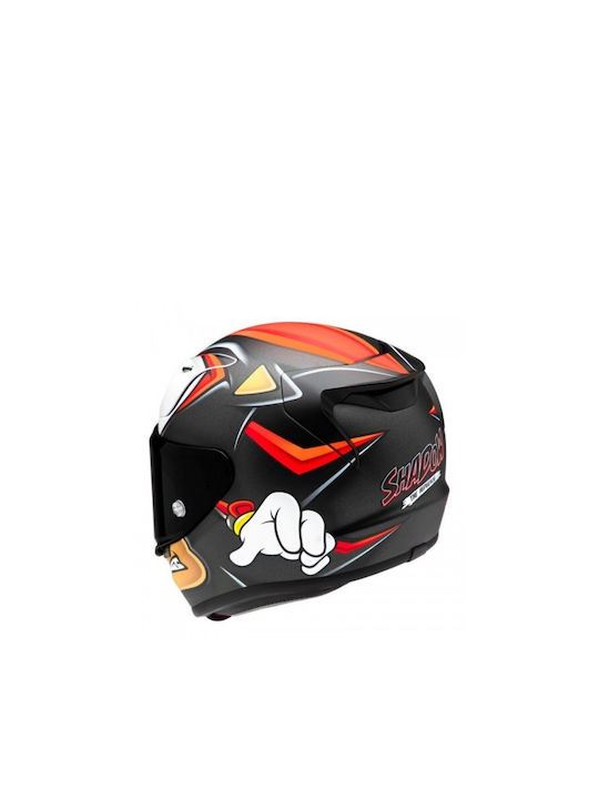 Rpha 12 Shadow The Hedgehog MC1SF Motorradhelm Volles Gesicht ECE 22.06 mit Pinlock