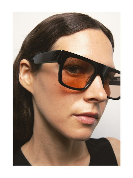 Maurer Unisex Γυαλιά Ηλίου με Κοκκάλινο Σκελετό Black / Orange