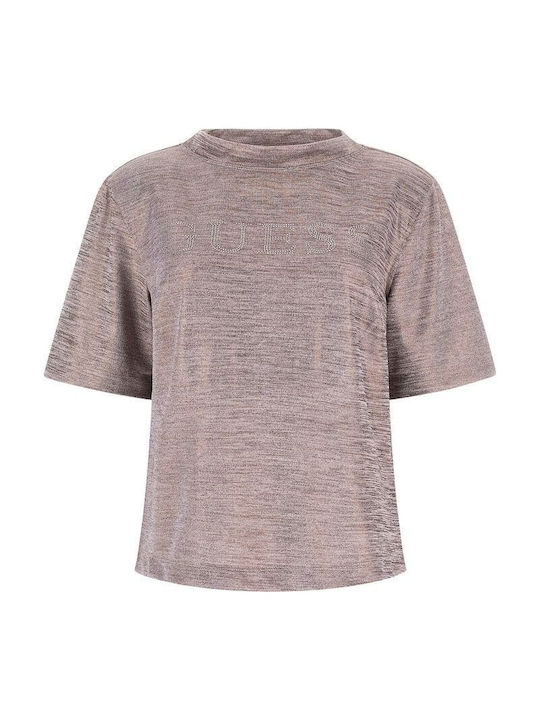 Guess Blouse Metallic Dusty Pink W5RP10KCN42-F6DO