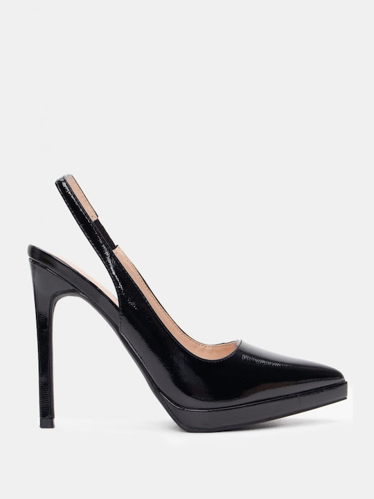 Luigi Pointed Toe Black Heels