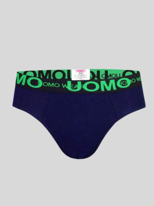 Uomo Σετ Παιδικά Βρακάκια Πολύχρωμο 3τμχ