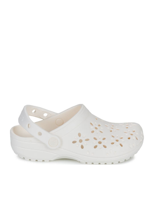 Classic Floral Children's Anatomical Beach Shoes Beige