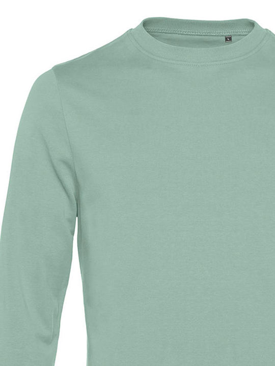 B&C Men's Long Sleeve Promotional Sweatshirt Sage