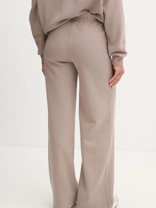 Guess Women's Fabric Trousers in Straight Line Taupe