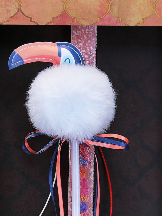 Flamingo Pen Candle Salmon