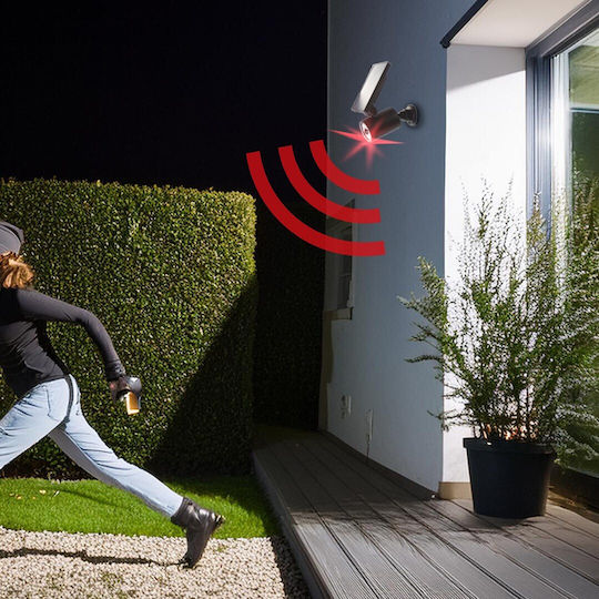 Sol1801s Dummy Solar-IR-Sicherheits-CCTV-Kamera mit blinkender roter LED-Diode, Bewegungssensor, Überwachungszubehör für Innen und Außen