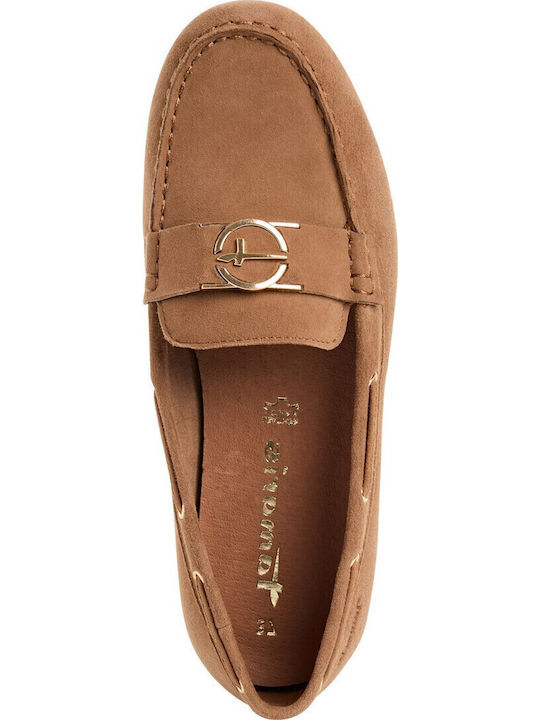Women's Loafers in Tabac Brown Color
