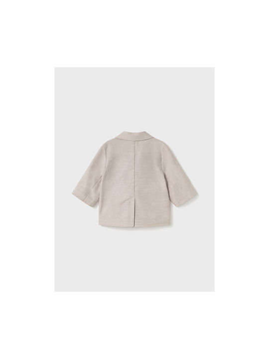 Mayoral Kids Blazer Beige Cigar