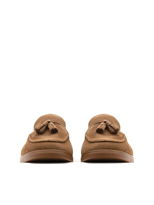 TORFORD TASSEL Suede Ανδρικά Loafers σε Καφέ Χρώμα