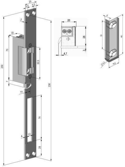 Scot Symmetrical Electric Strike Reverse Signaling Scot Es-s12dc-rs Profi 13934968 5900882893248