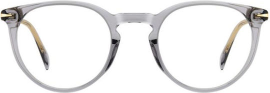 David Beckham Plastic Eyeglass Frame Gray DB 1139 KB7