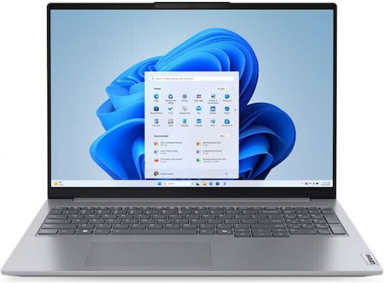 Lenovo ThinkBook 16 G7 IML 16" IPS (Основен Ултра 5-125U/16ГБ/512ГБ SSD/W11 Pro) Арктическо сиво (UK Клавиатура)