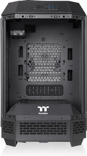 Thermaltake The Tower 250 Gaming Mini Tower Κουτί Υπολογιστή με Πλαϊνό Παράθυρο και RGB Φωτισμό Μαύρο