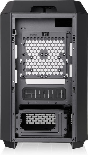 Thermaltake The Tower 250 Gaming Mini Tower Κουτί Υπολογιστή με Πλαϊνό Παράθυρο και RGB Φωτισμό Μαύρο