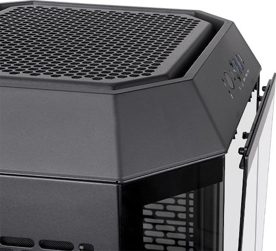 Thermaltake The Tower 250 Gaming Mini Tower Κουτί Υπολογιστή με Πλαϊνό Παράθυρο και RGB Φωτισμό Μαύρο
